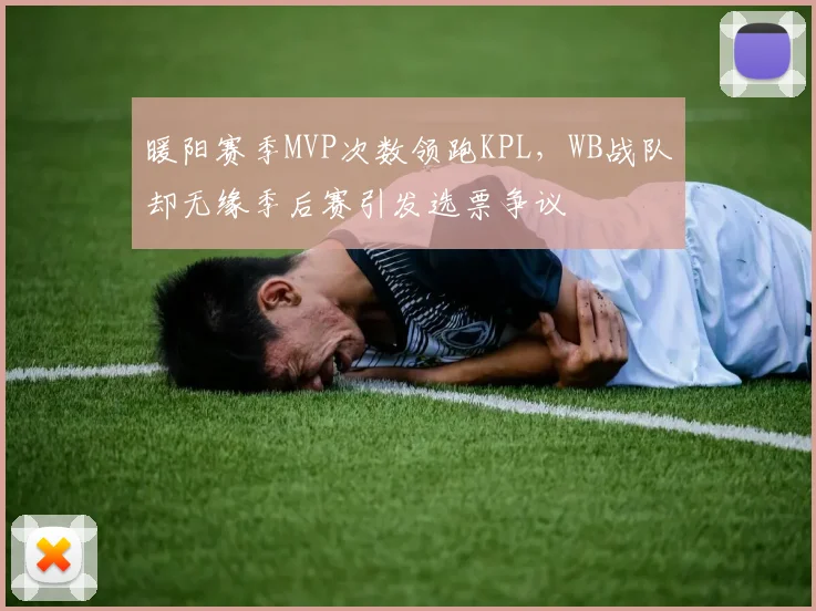 暖阳赛季MVP次数领跑KPL，WB战队却无缘季后赛引发选票争议